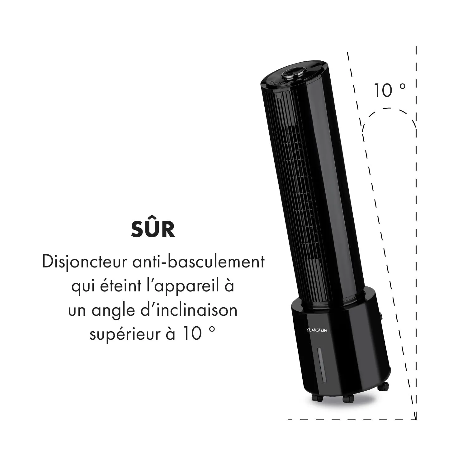 Klarstein climatiseur portable 4 en 1 4 L 45 W
