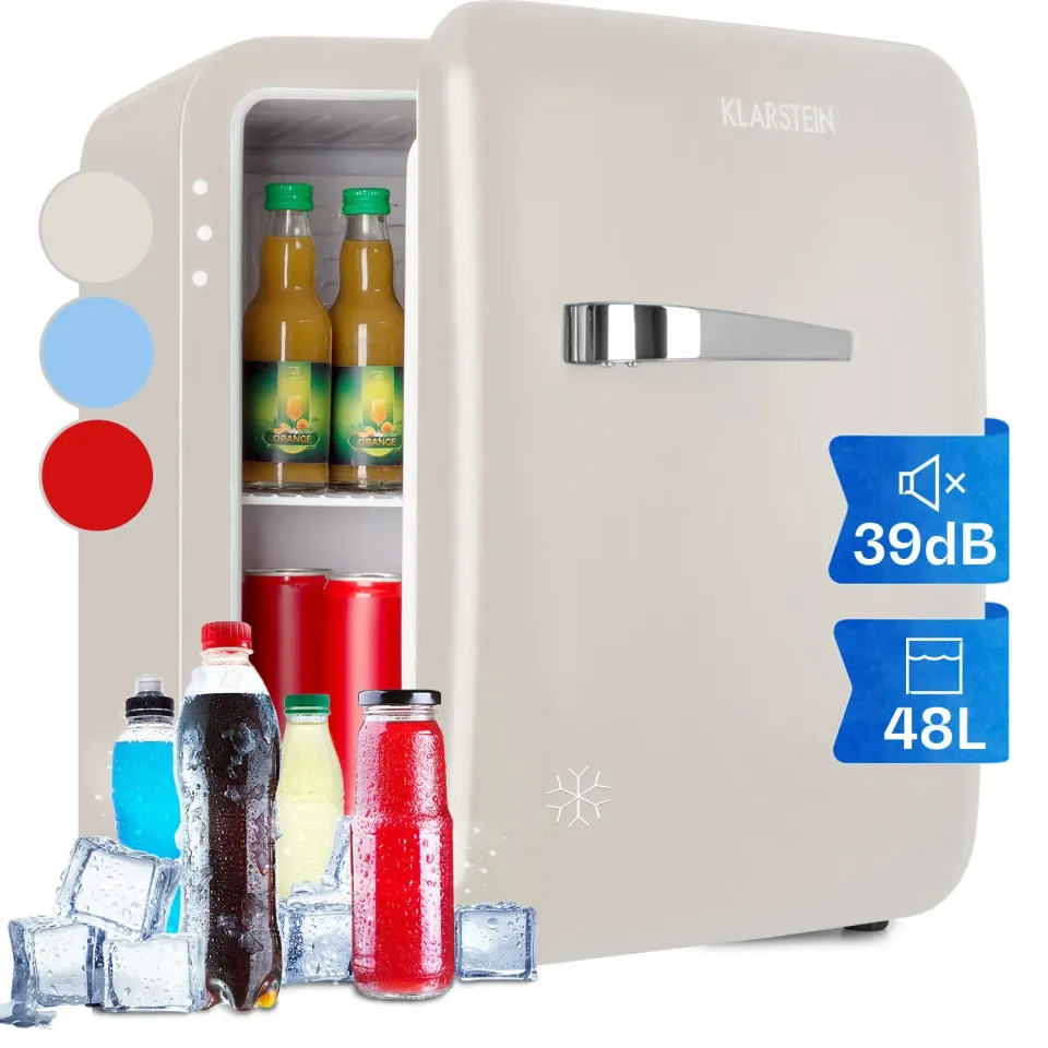Klarstein 48L Mini Frigo Rétro Silencieux