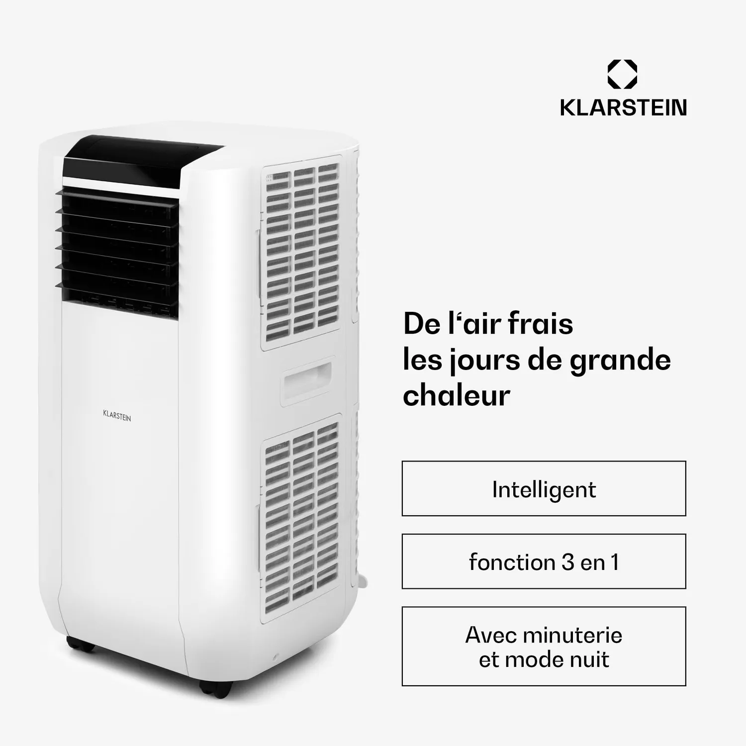 Klarstein climatiseur mobile 15000 BTU noir connecté