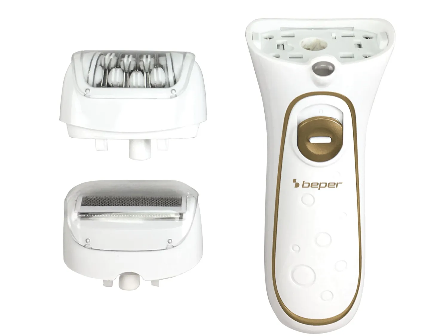Beper 3BEPI001 Épilateur 2 en 1 Rechargeable Rasoir Lumière