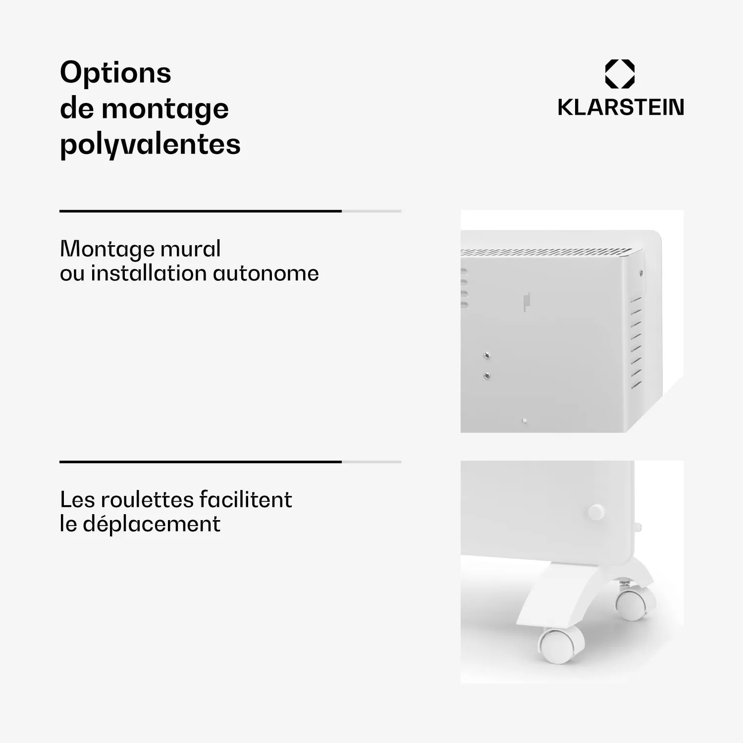 Klarstein 2500W Smart radiateur électrique connecté