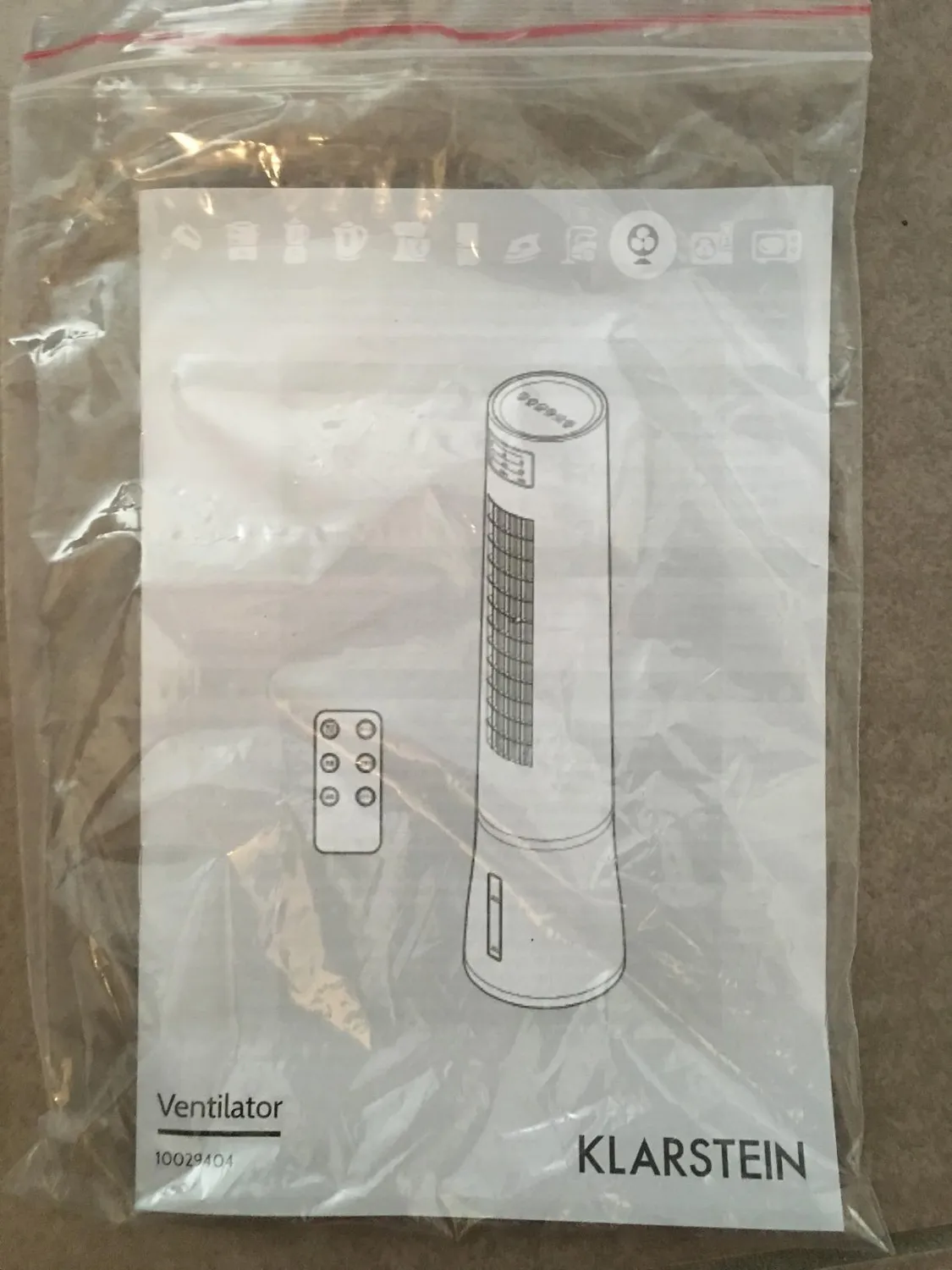 Klarstein 4 en 1 rafraîchisseur d’air 2,5L ioniseur 40W