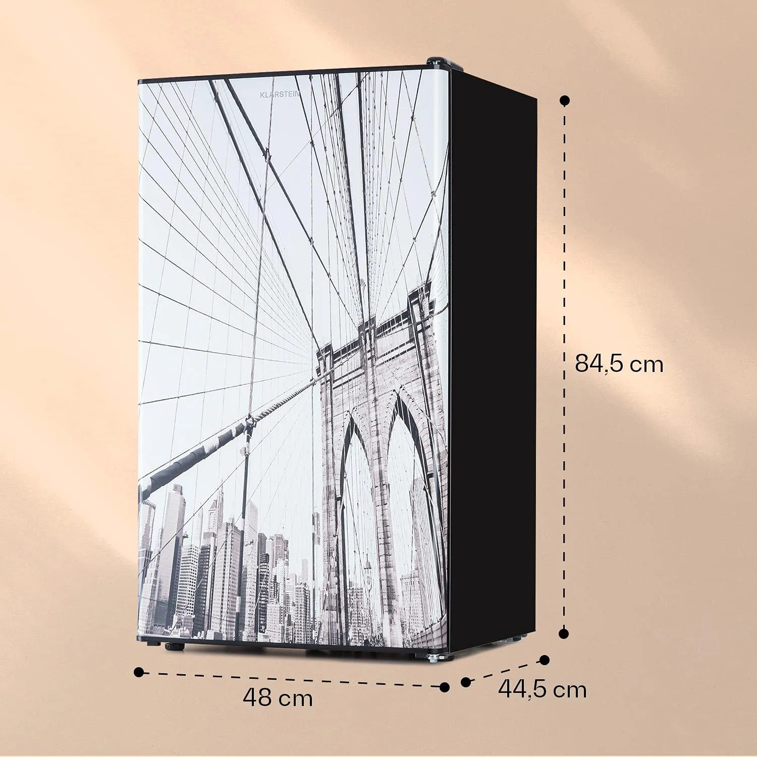 Klarstein CoolArt combiné frigo congélateur 79 L design ville
