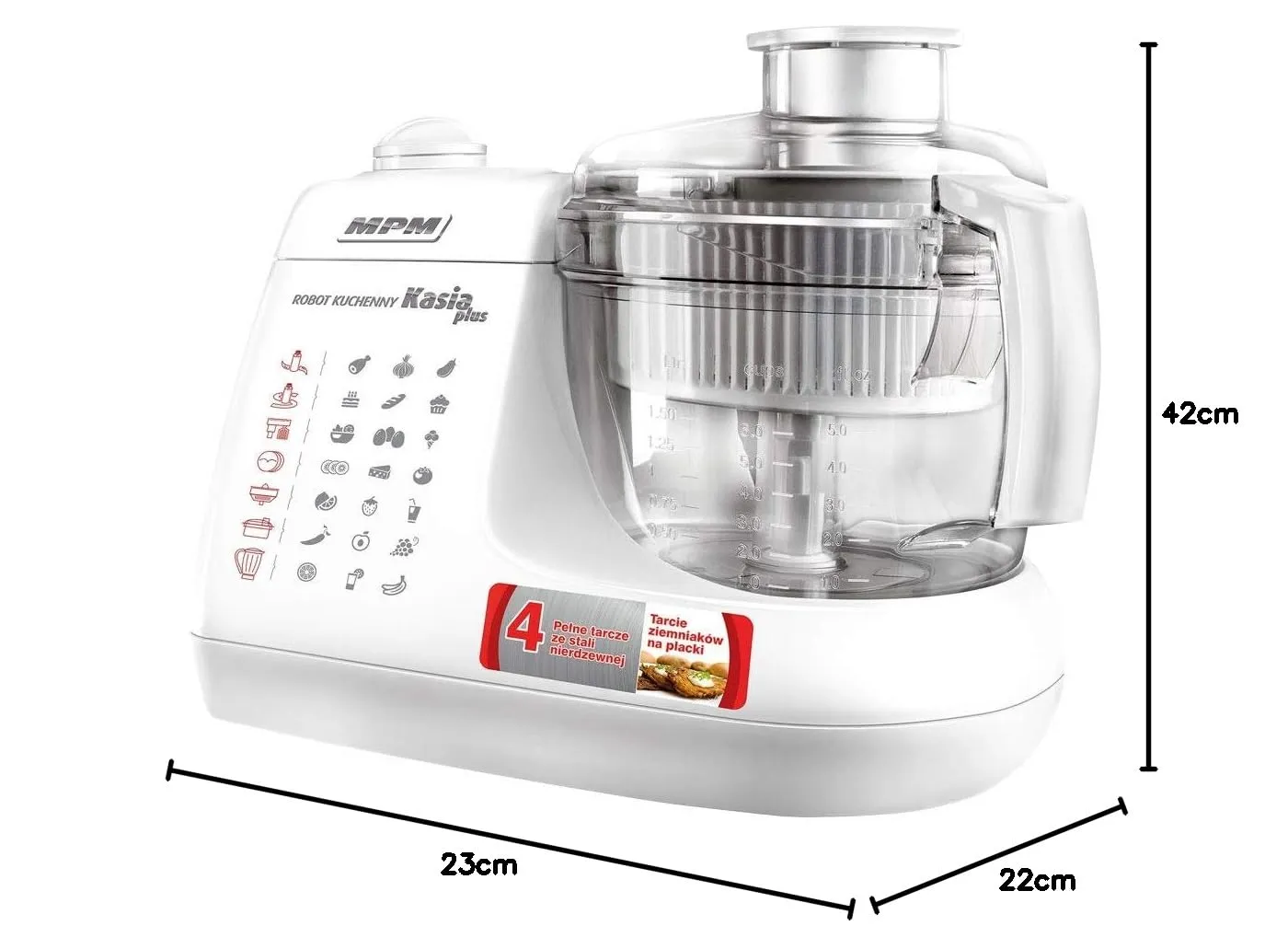 MPM Robot Cuisine Kasia MRK-11 800W Tout-en-Un