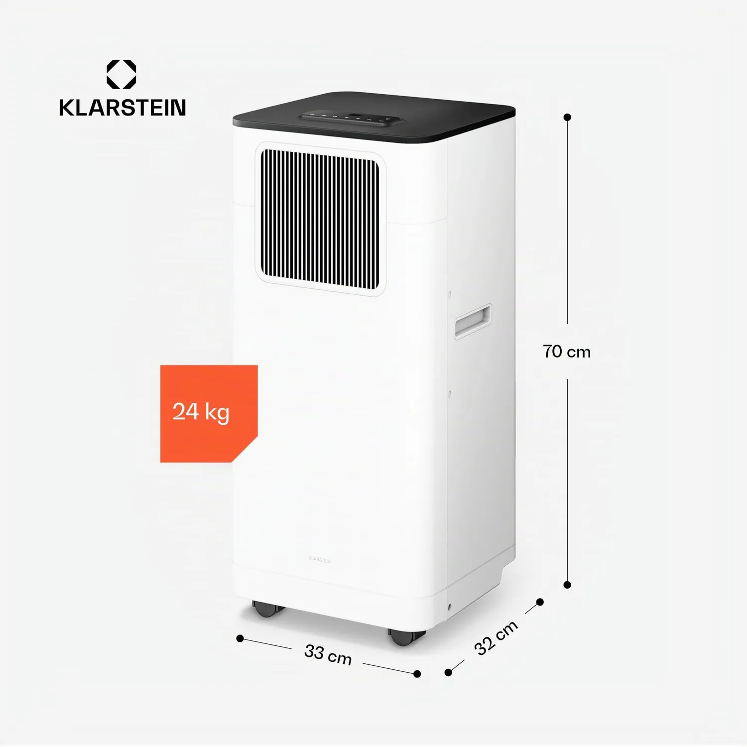 Klarstein Breeze Box Climatiseur Mobile 11000 BTU Blanc