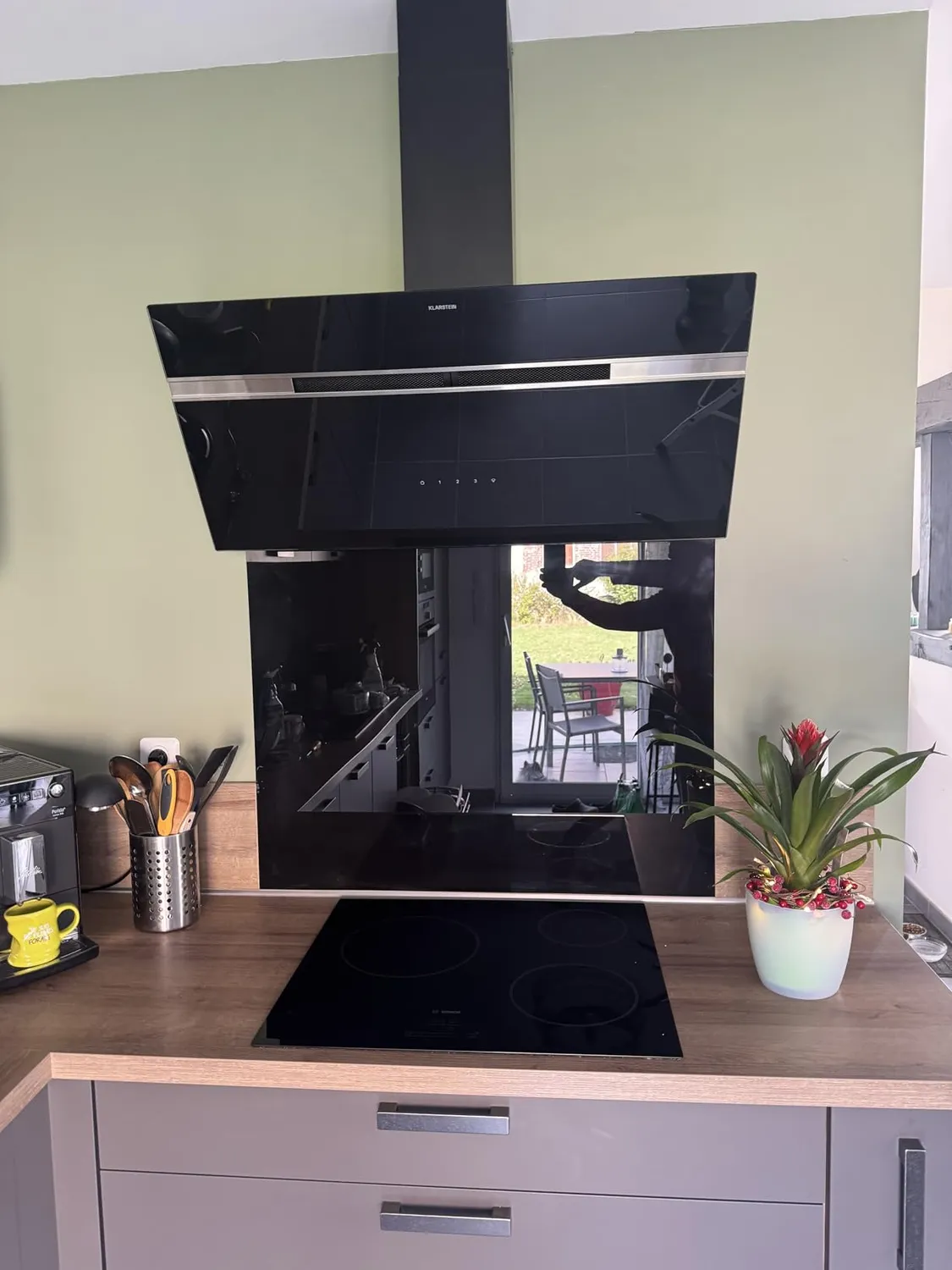 Klarstein Alina 90 hotte aspirante noire 90 cm 615 m³/h