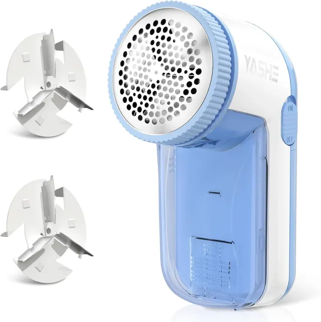YASHE Rasoir Anti-Peluches Électrique Portable 2 Lames à Piles