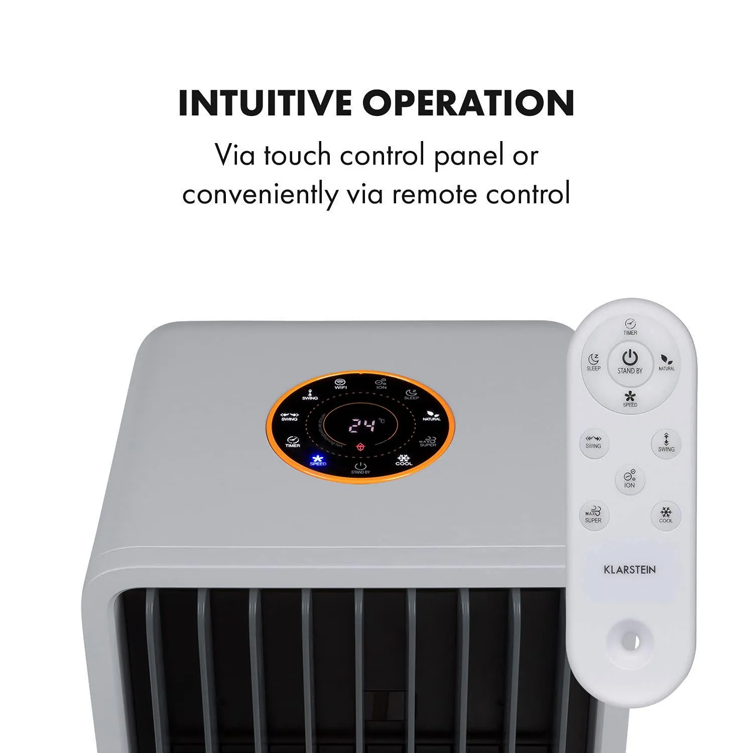 Klarstein Maxflow Smart rafraîchisseur d'air gris 5 L