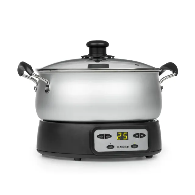 Klarstein Jam Session confiturier 3 L argent 1000 W