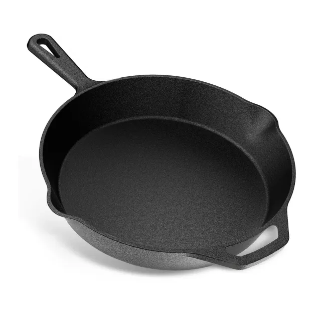 YASHE Poêle en Fonte 26 cm Induction Œufs Viande Four