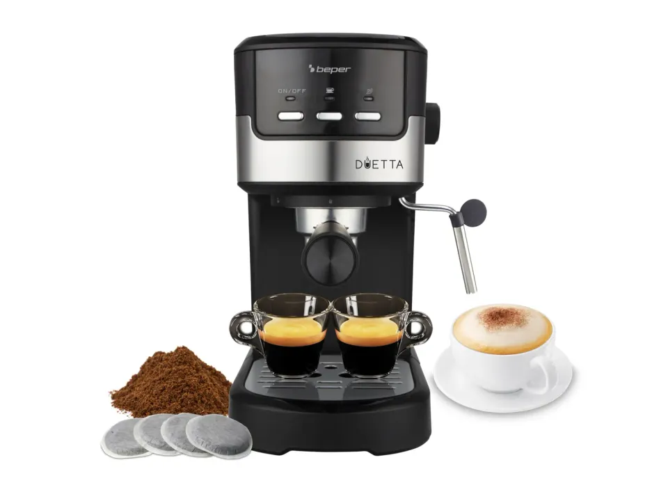 Beper Duetta P101CAF100 machine expresso 15 bars noir