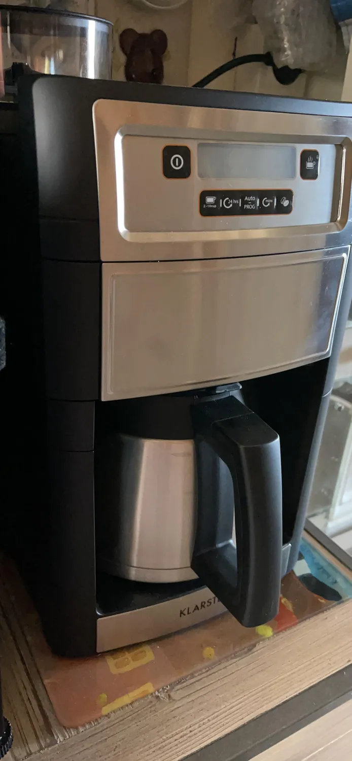 Klarstein machine à café grain 10 tasses 1,25 L