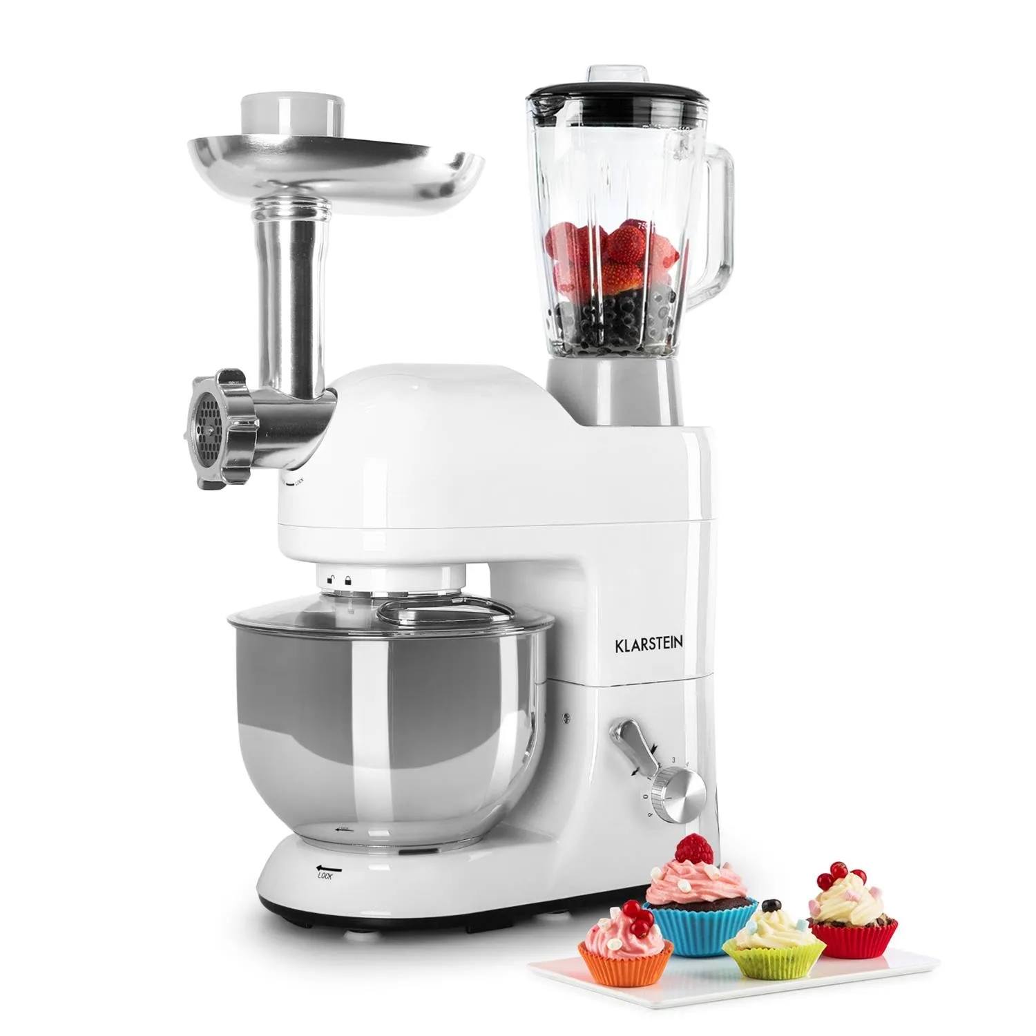 Klarstein Lucia Bianca robot de cuisine 5L blanc 1200W