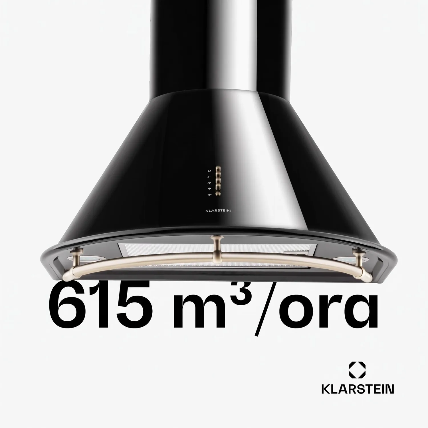 Klarstein Lumio Neo hotte murale 60 cm noir 610 m3/h