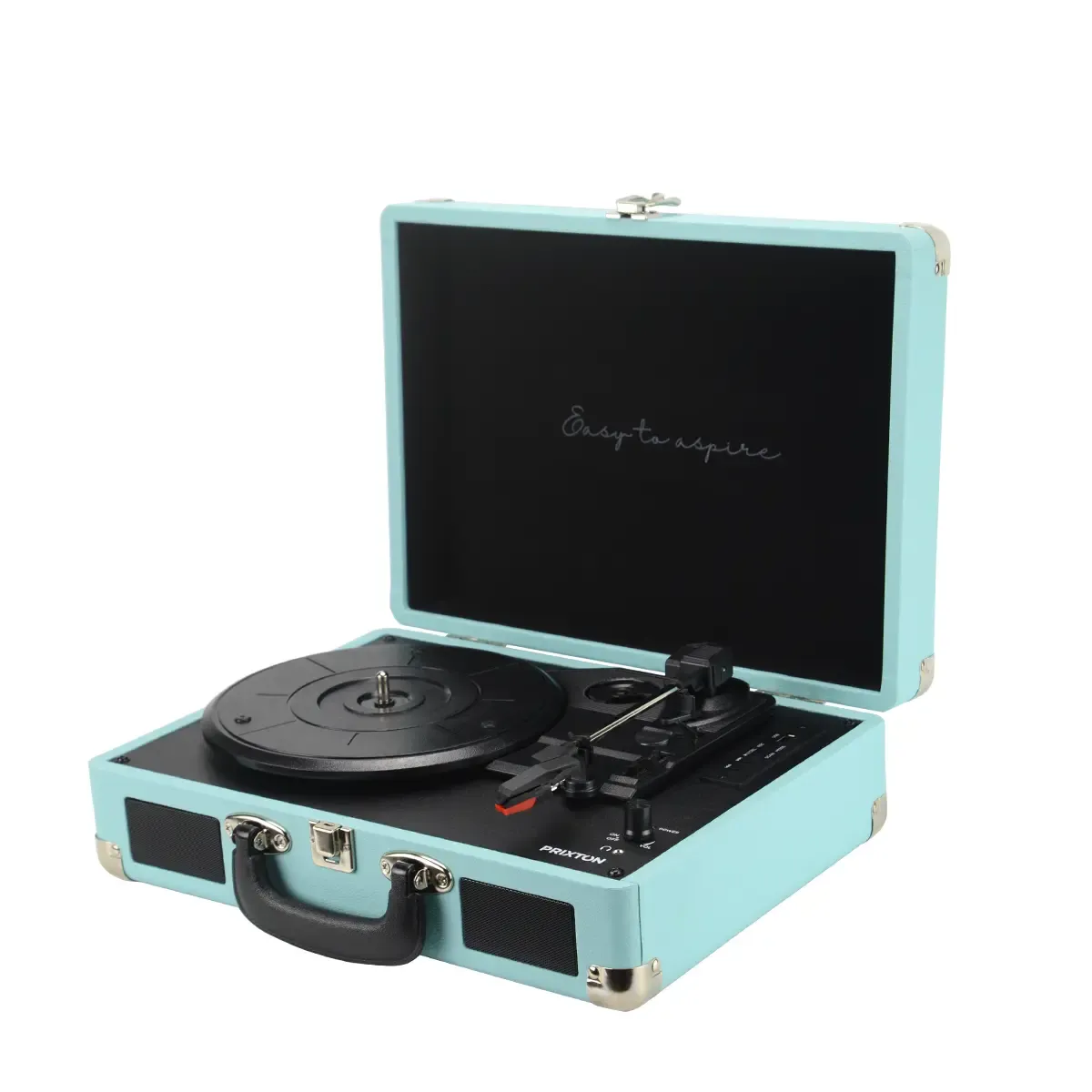 Prixton VC400 platine vinyle bleue Bluetooth USB RCA
