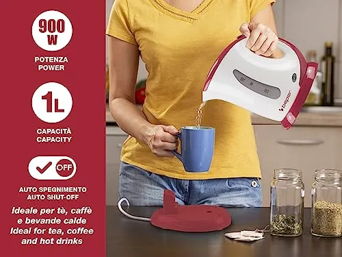 Beper BB.050 bouilloire électrique 1 L sans fil compacte