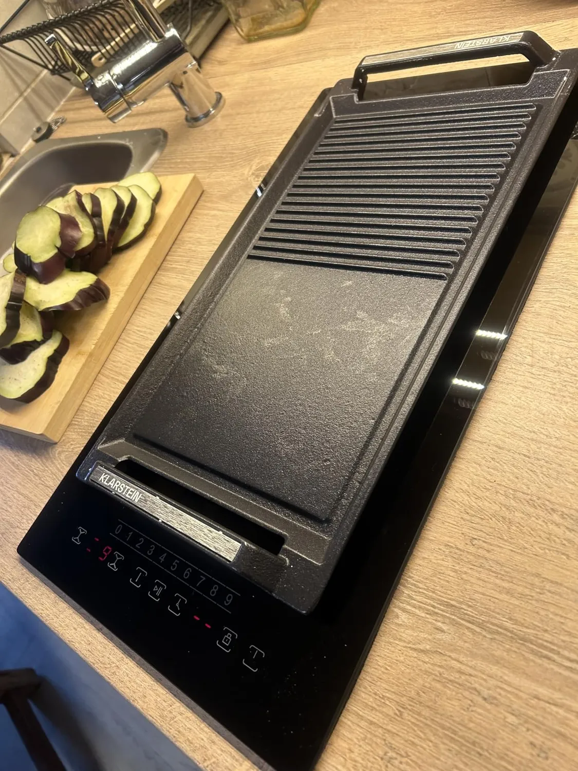 Klarstein Delicatessa plaque grill induction 43,5 x 23 cm antiadhésive