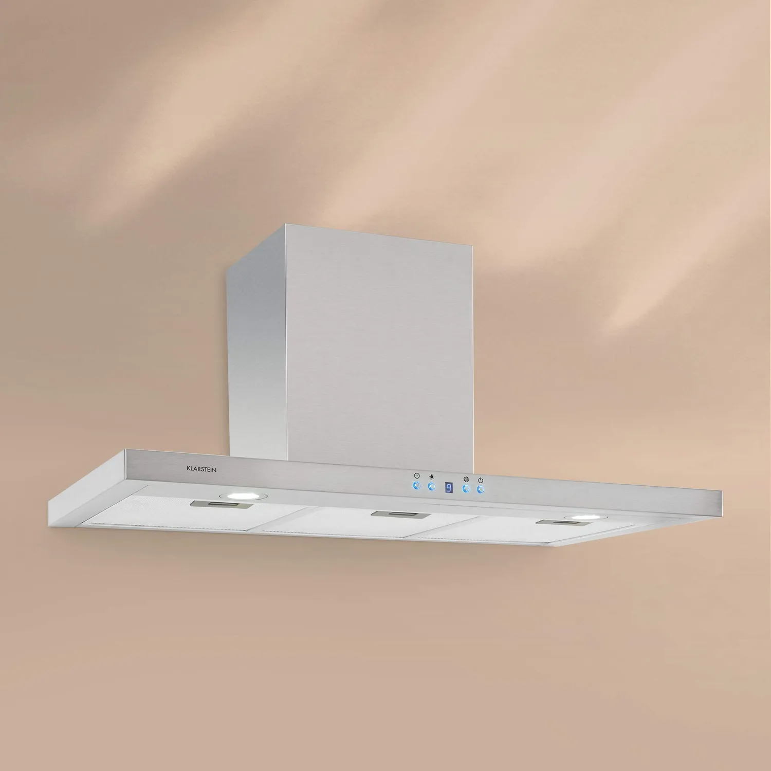 Klarstein RC90WS hotte murale 90 cm inox 637 m³/h
