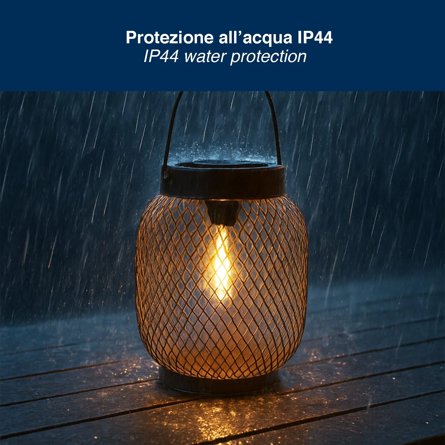 Beper Mira P207ILO302 lampe solaire extérieur corten