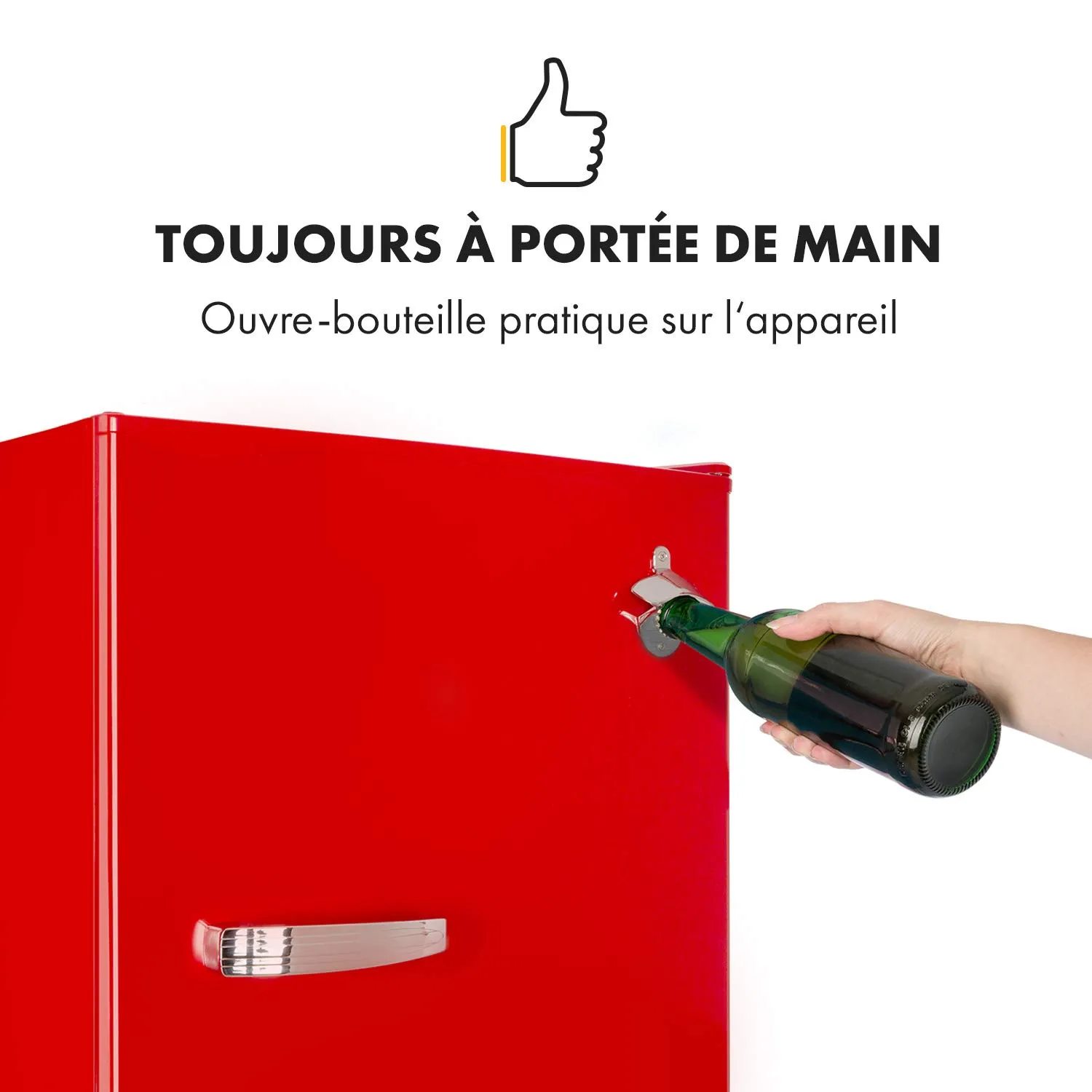 Klarstein Beercracker réfrigérateur 90 L rouge