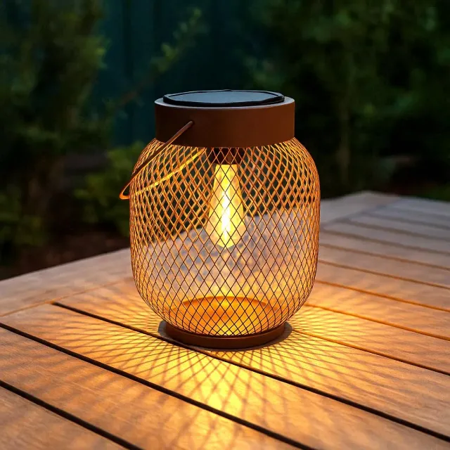 Beper Mira P207ILO302 lampe solaire extérieur corten