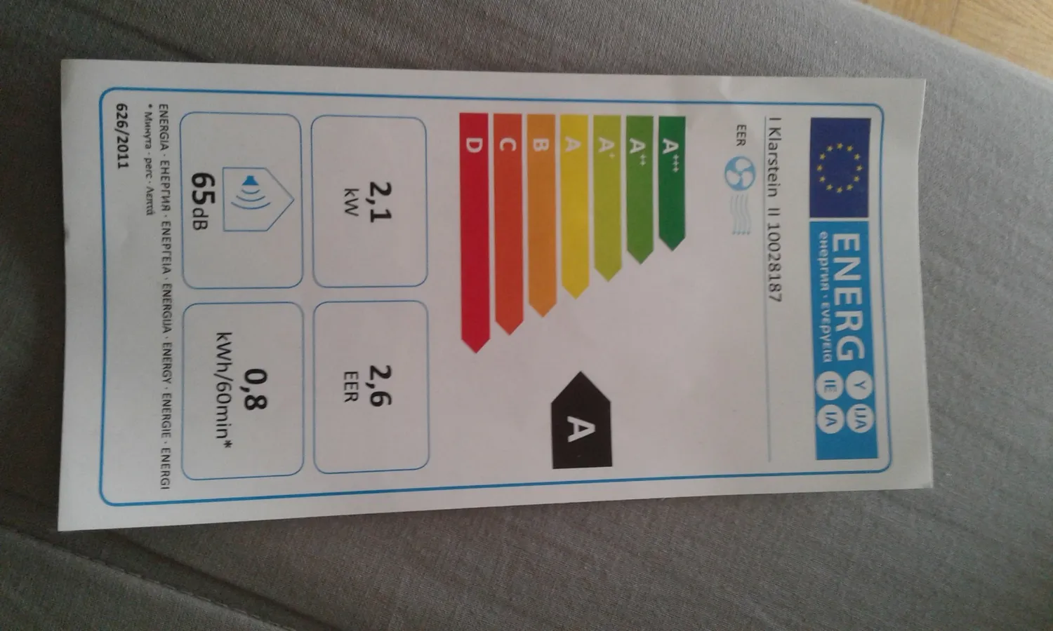 Klarstein 7000 BTU climatiseur mobile 3-en-1 2,1 kW