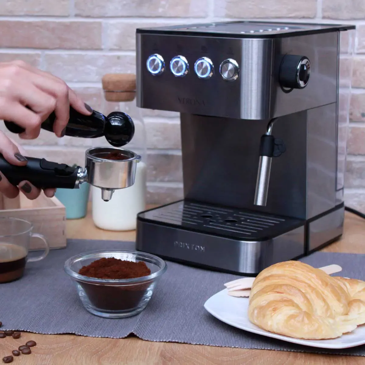 Prixton Verona machine à café expresso 20 bars inox