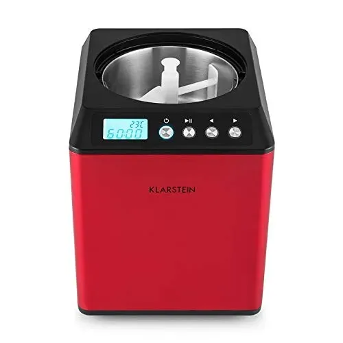 Klarstein Vanilla Sky sorbetière 2 L rouge à compresseur