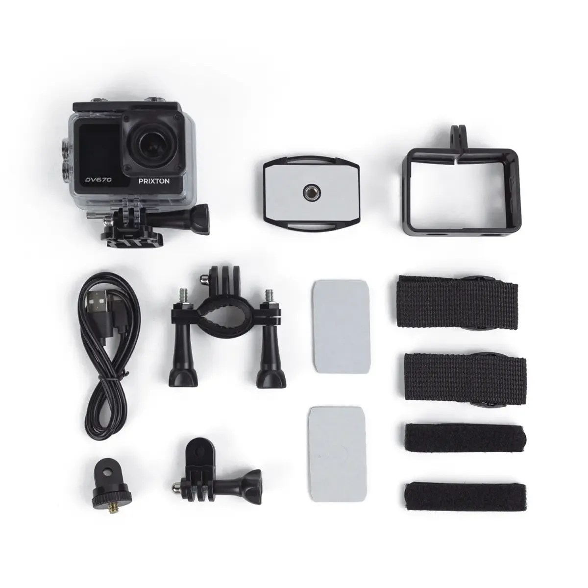 Prixton DV670 caméra sport 4K double écran 20 MP