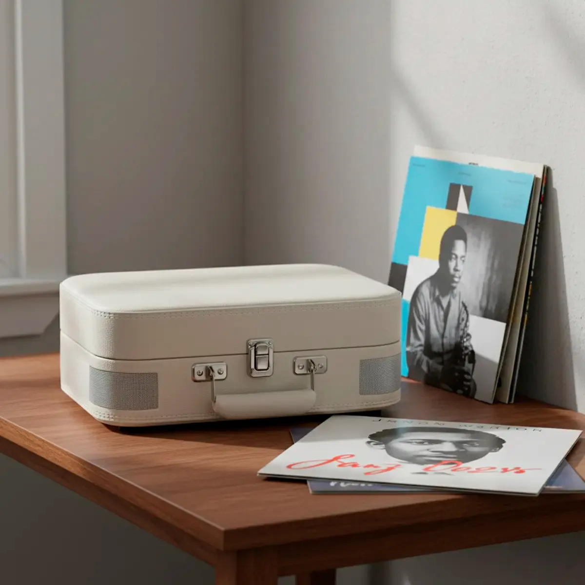 Prixton VC600 platine vinyle crème avec enceintes