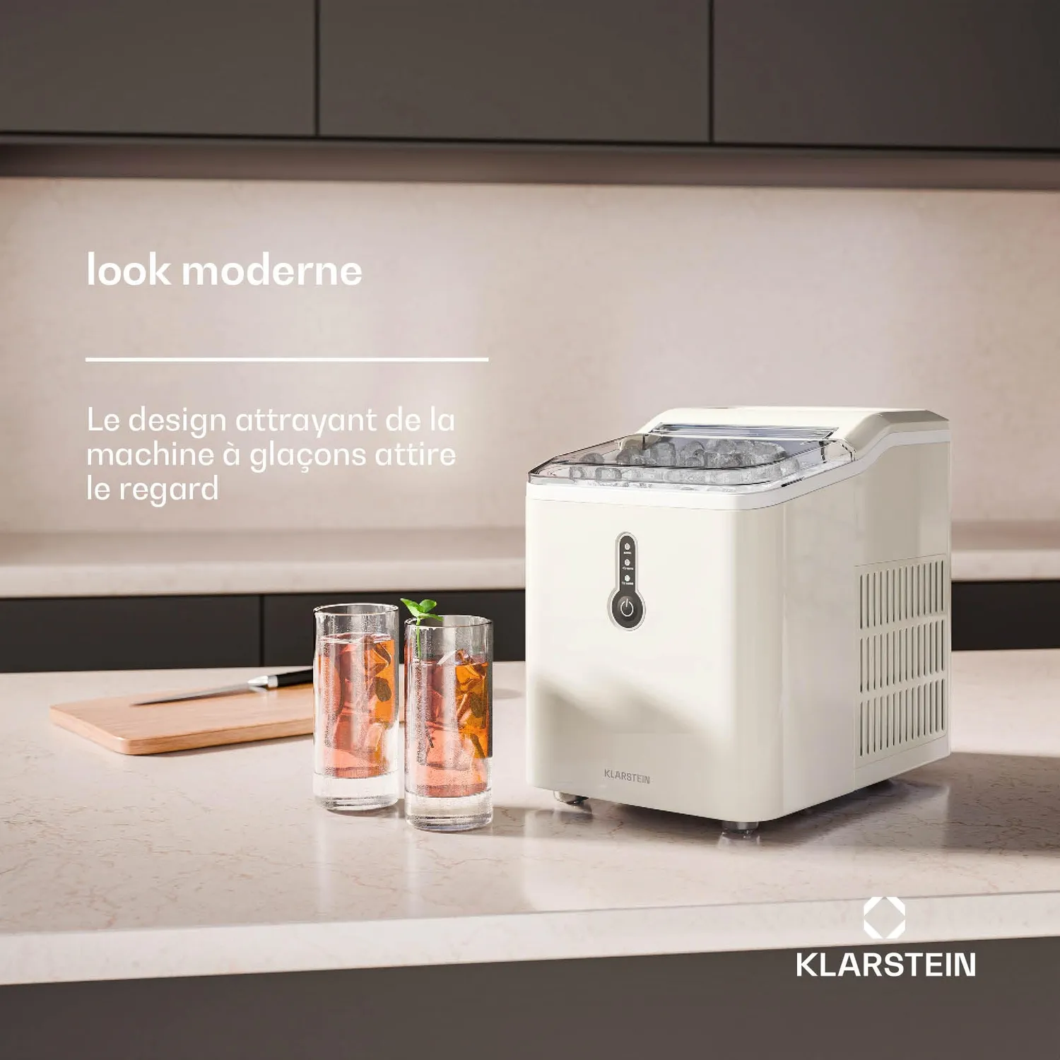 Klarstein ChillOut machine à glaçons portable 12 kg glaçons ronds