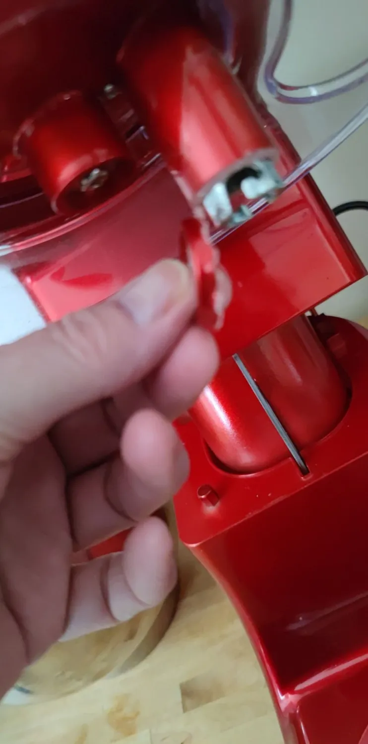 Klarstein Robot Pâtissier Bol 5L 2000W Rouge 6 Vitesses