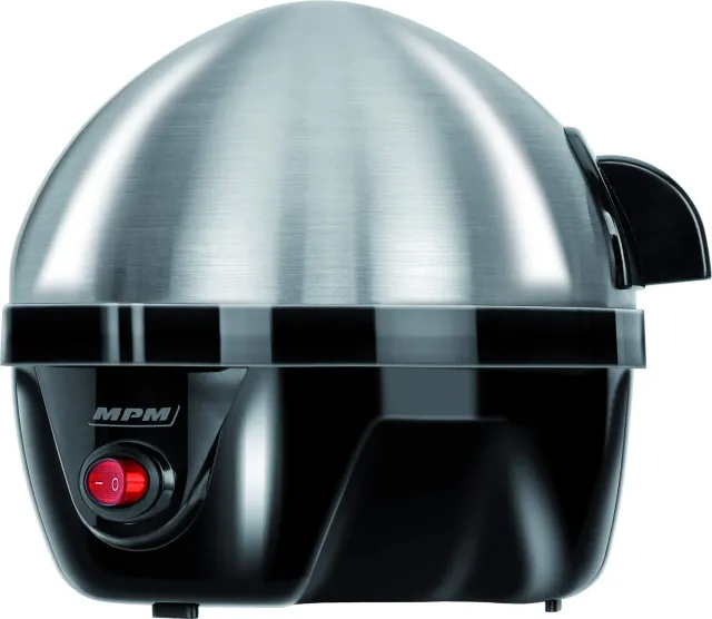 MPM MGJ-01M Cuiseur à Œufs 7 Œufs Noir Inox Doux-Dur