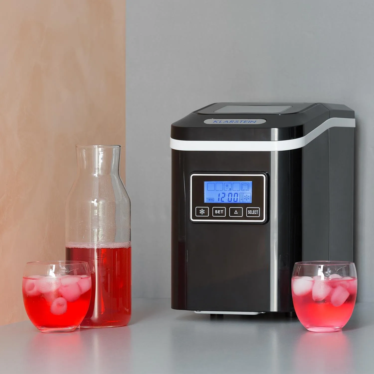Klarstein Lannister machine à glaçons 10 kg noir