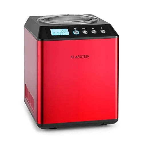 Klarstein Vanilla Sky sorbetière 2 L rouge à compresseur