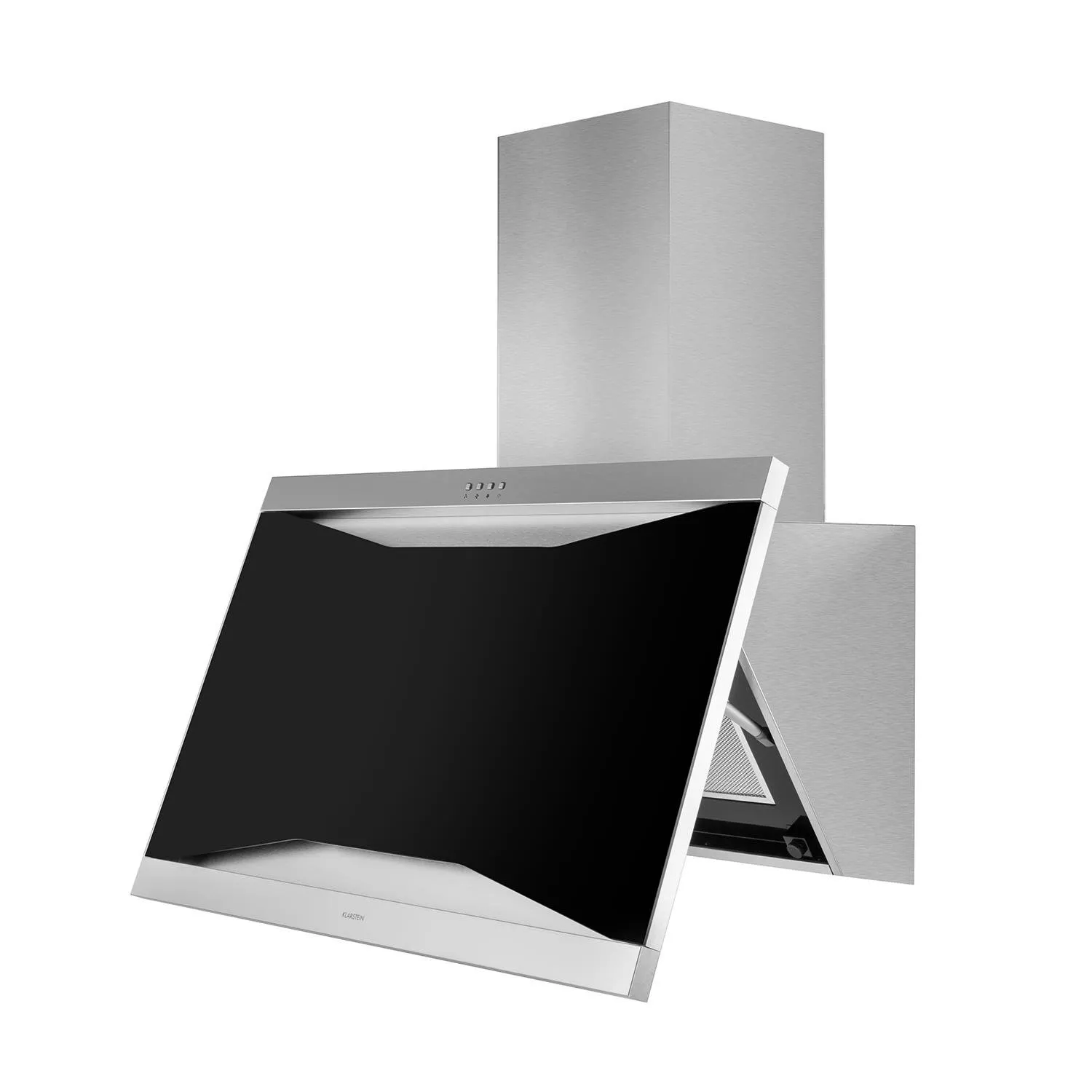 Klarstein Masur Hotte 90cm Noire Tableau 590m³/h