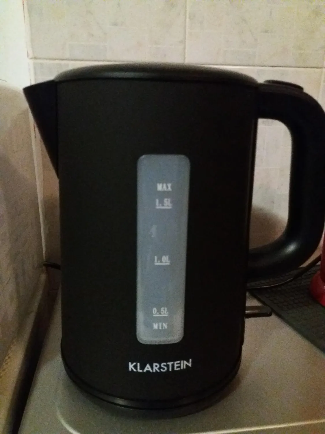 Klarstein Wonderwall bouilloire 1,5 L noire 2200 W