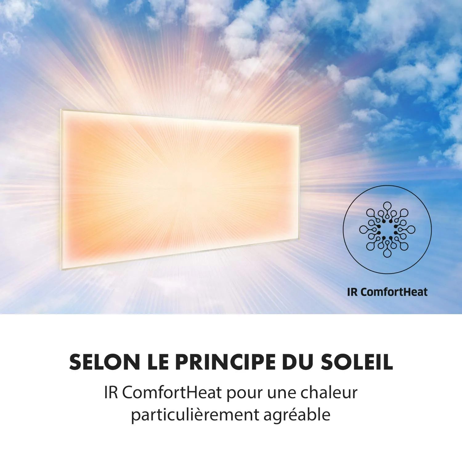 Klarstein Wonderwall Smart Radiateur 60x120cm Blanc