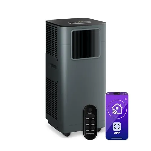 Klarstein Breeze Box Climatiseur Mobile 11000 BTU Anthracite
