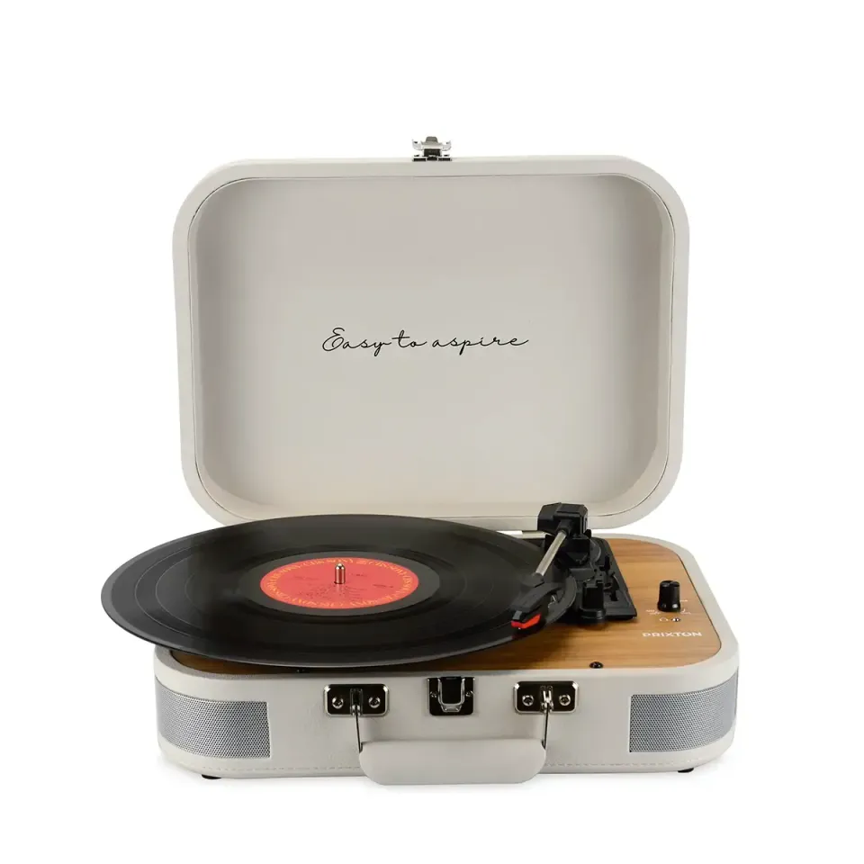 Prixton VC600 platine vinyle crème avec enceintes