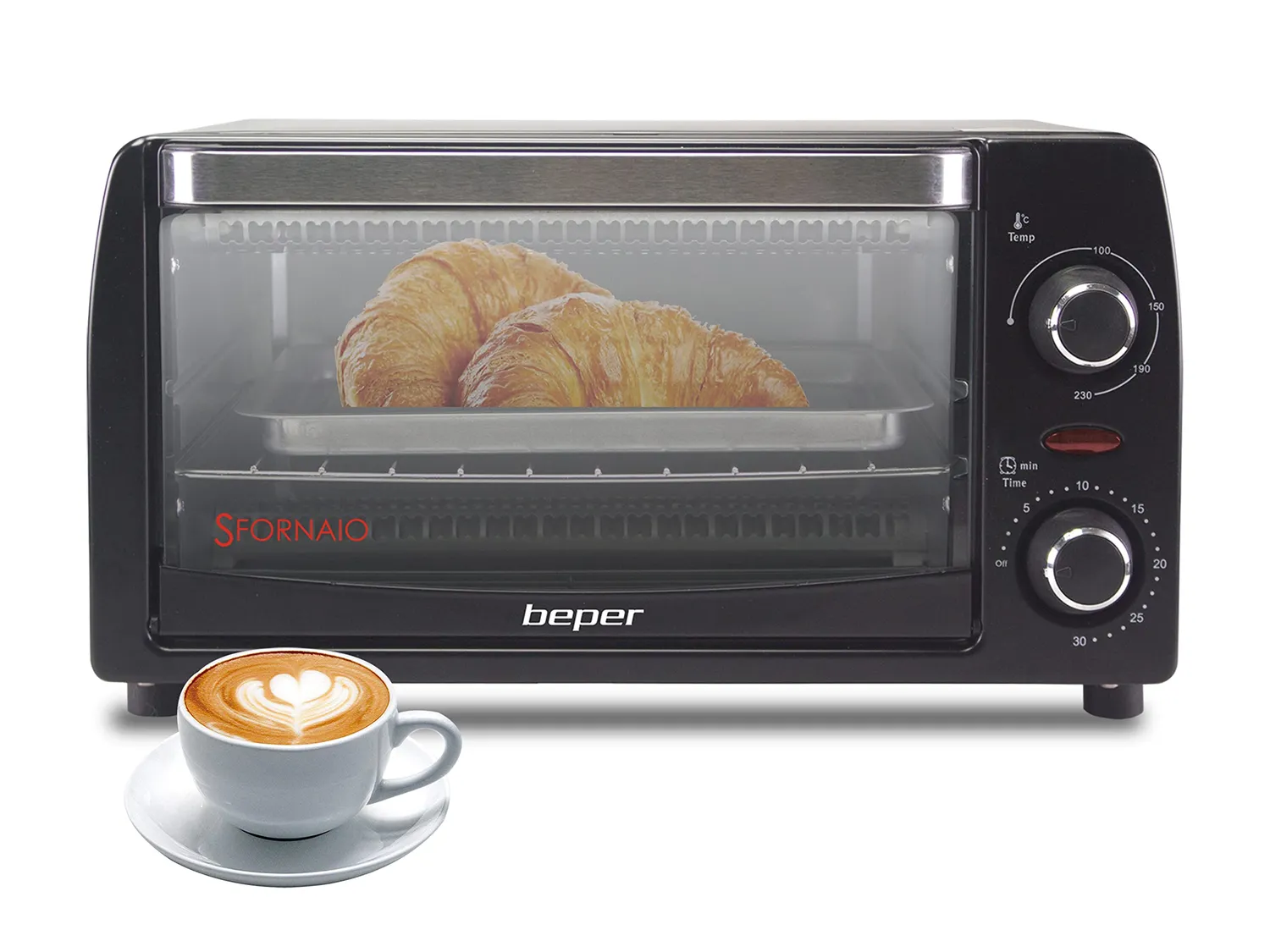 Beper 90.883 four électrique 20 L noir 1300 W 3 modes