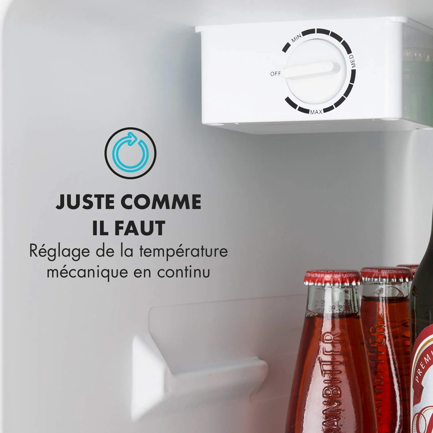 Klarstein Cool Kid mini frigo 66 L gris 42 dB