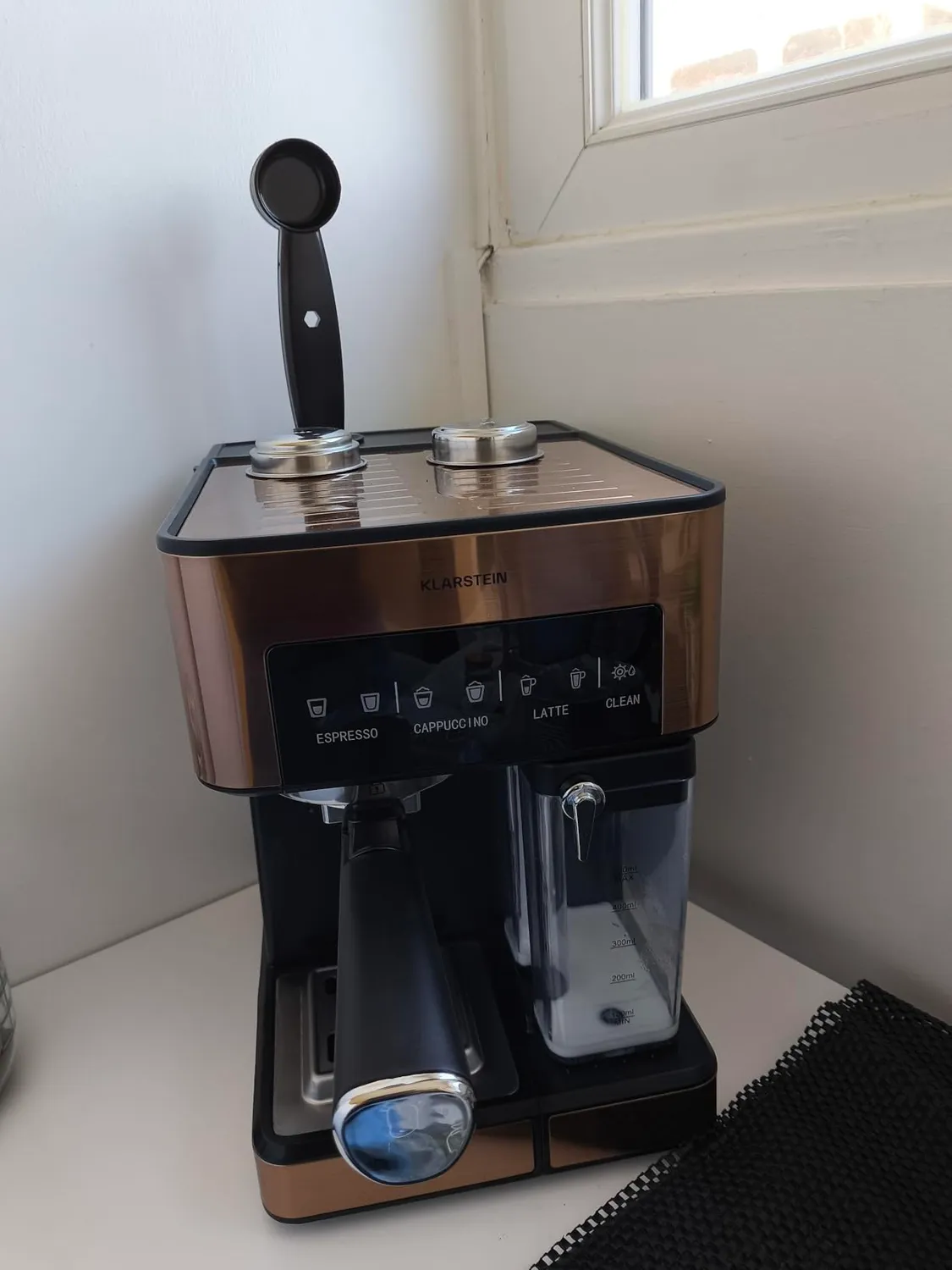 Klarstein machine expresso 15 bars 1,5 L inox 1050 W