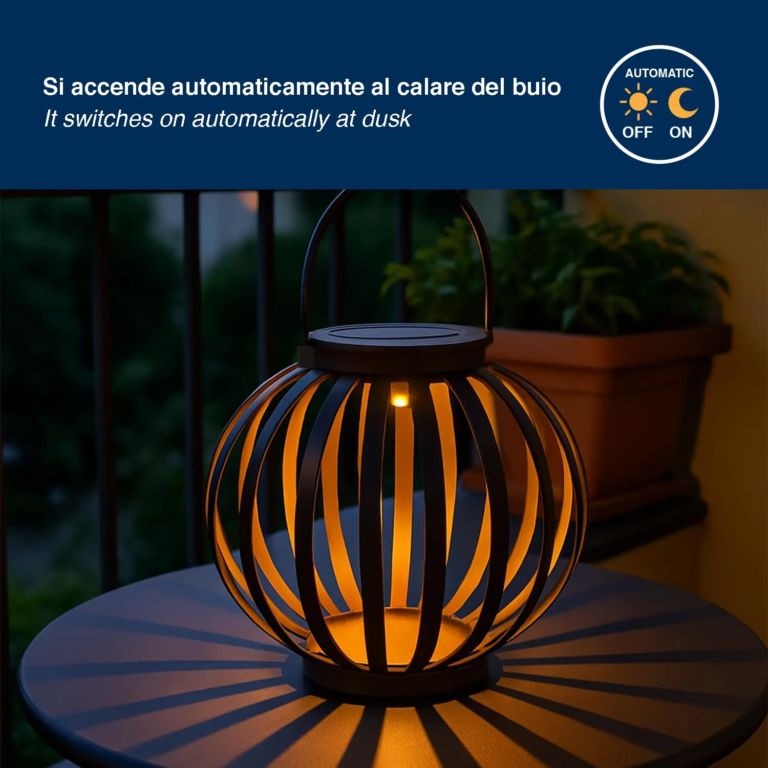 Beper Radia P207ILO301 lampe solaire jardin fer IP44