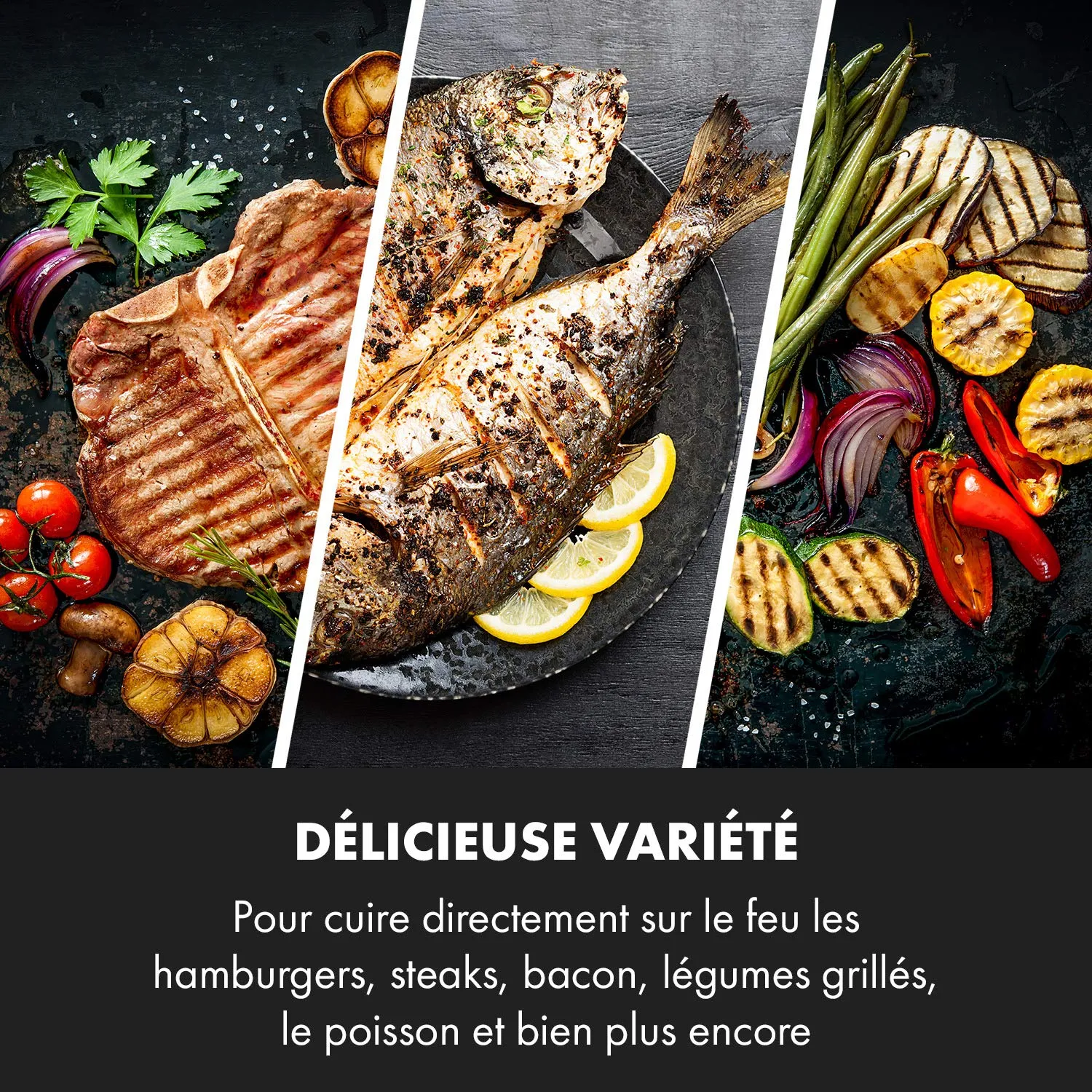 Klarstein Delicatessa plaque grill induction 43,5 x 23 cm antiadhésive