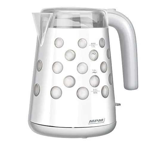 MPM MCZ-86 bouilloire 1,7 L blanche 2200 W