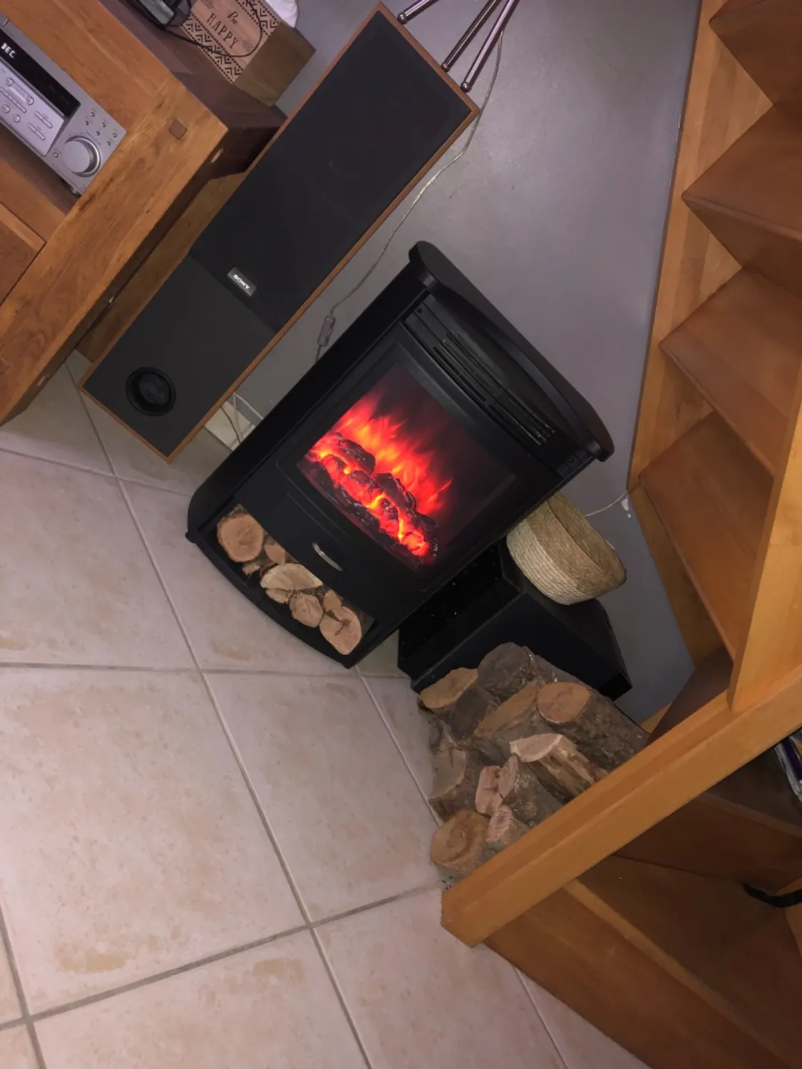 Klarstein Bormio S cheminée électrique 1900W télécommande