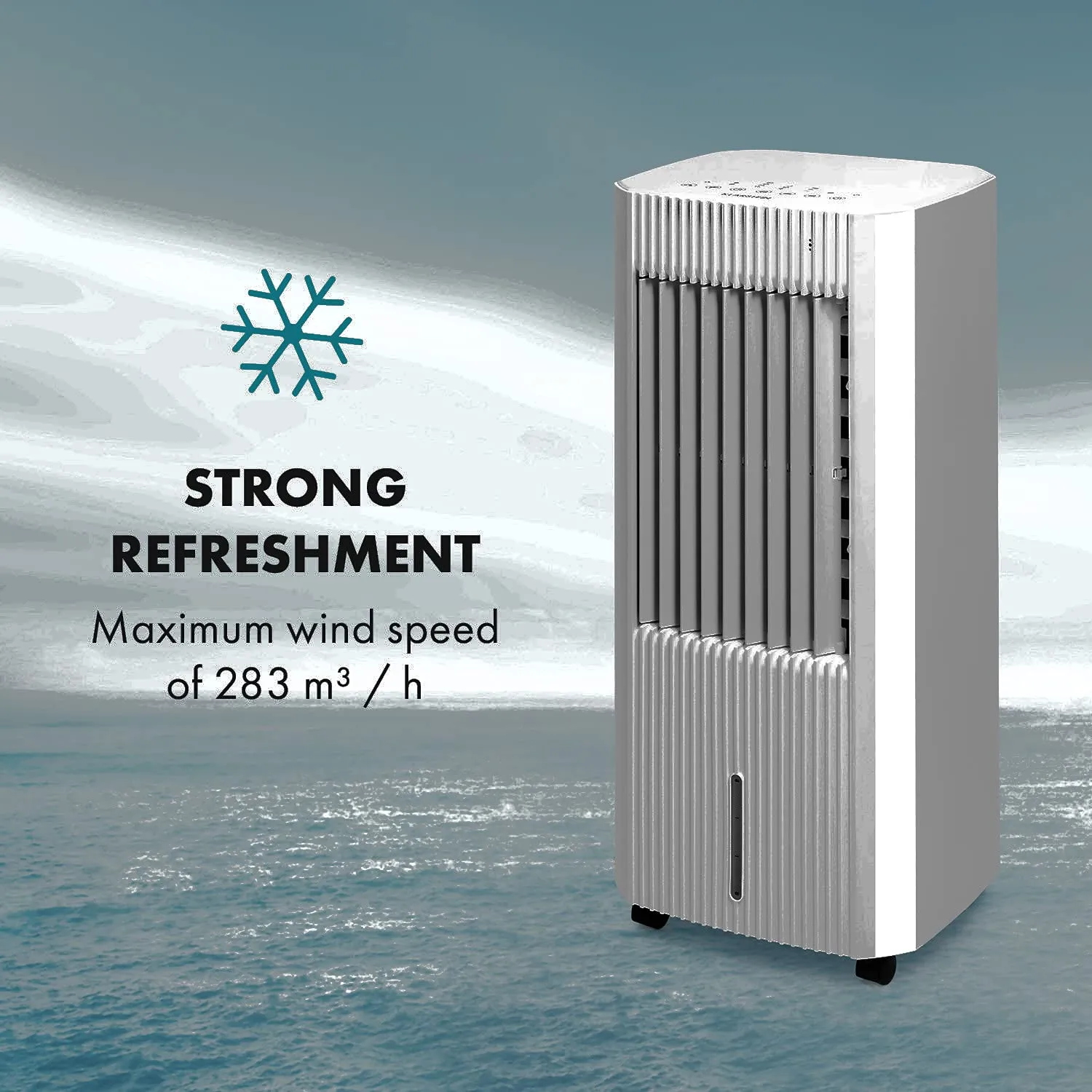 Klarstein Iceberg Pure rafraîchisseur d'air Gris 283 m³/h 5 L