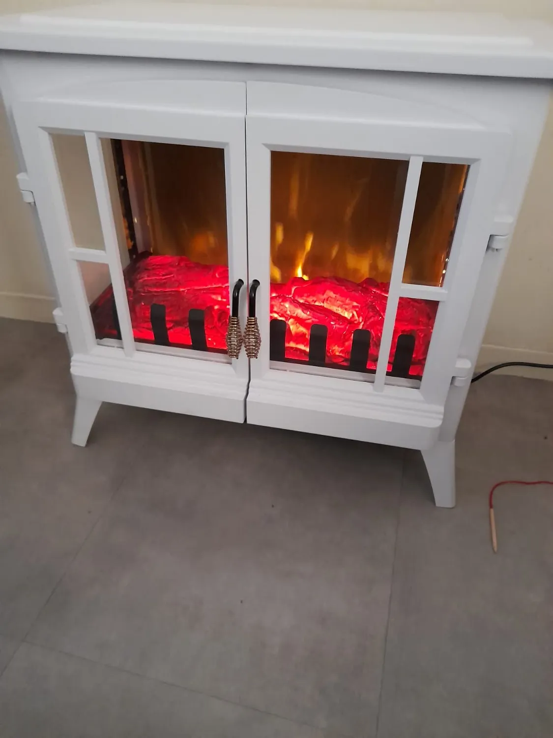 Klarstein Innsbruck cheminée électrique blanc 2000W 30m²