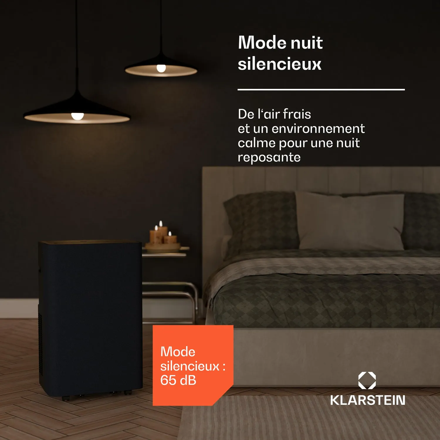 Klarstein AireLux climatiseur mobile 14000BTU gris foncé